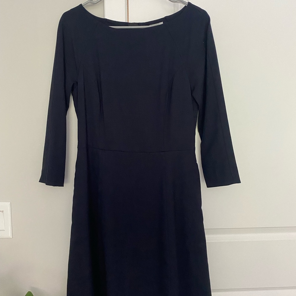 Navy 3/4 sleeve dress
